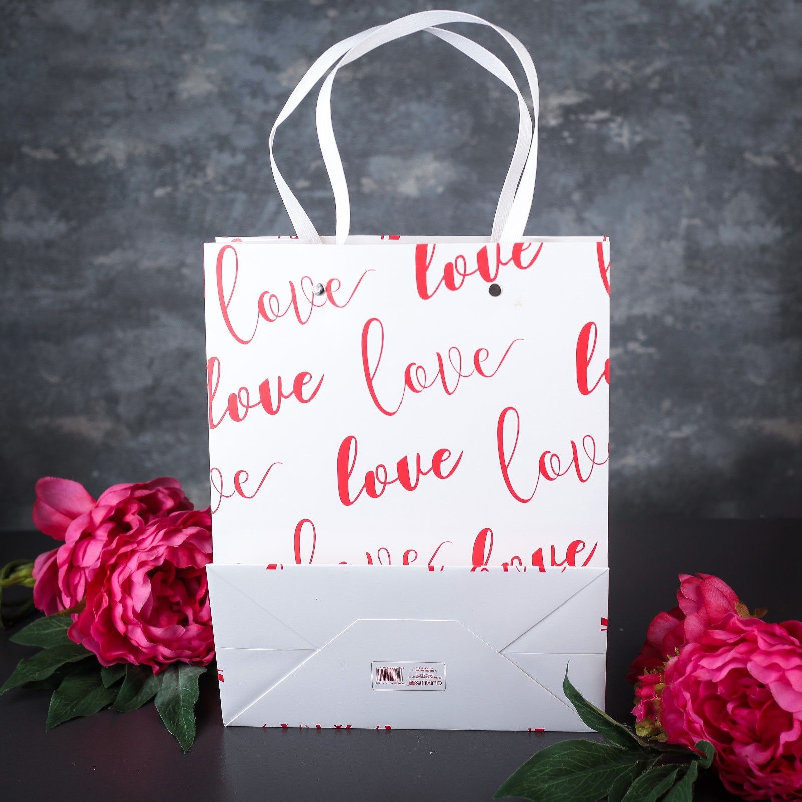 Пакет ламинированный "Любовь", 31х13х24 см. Фото N2