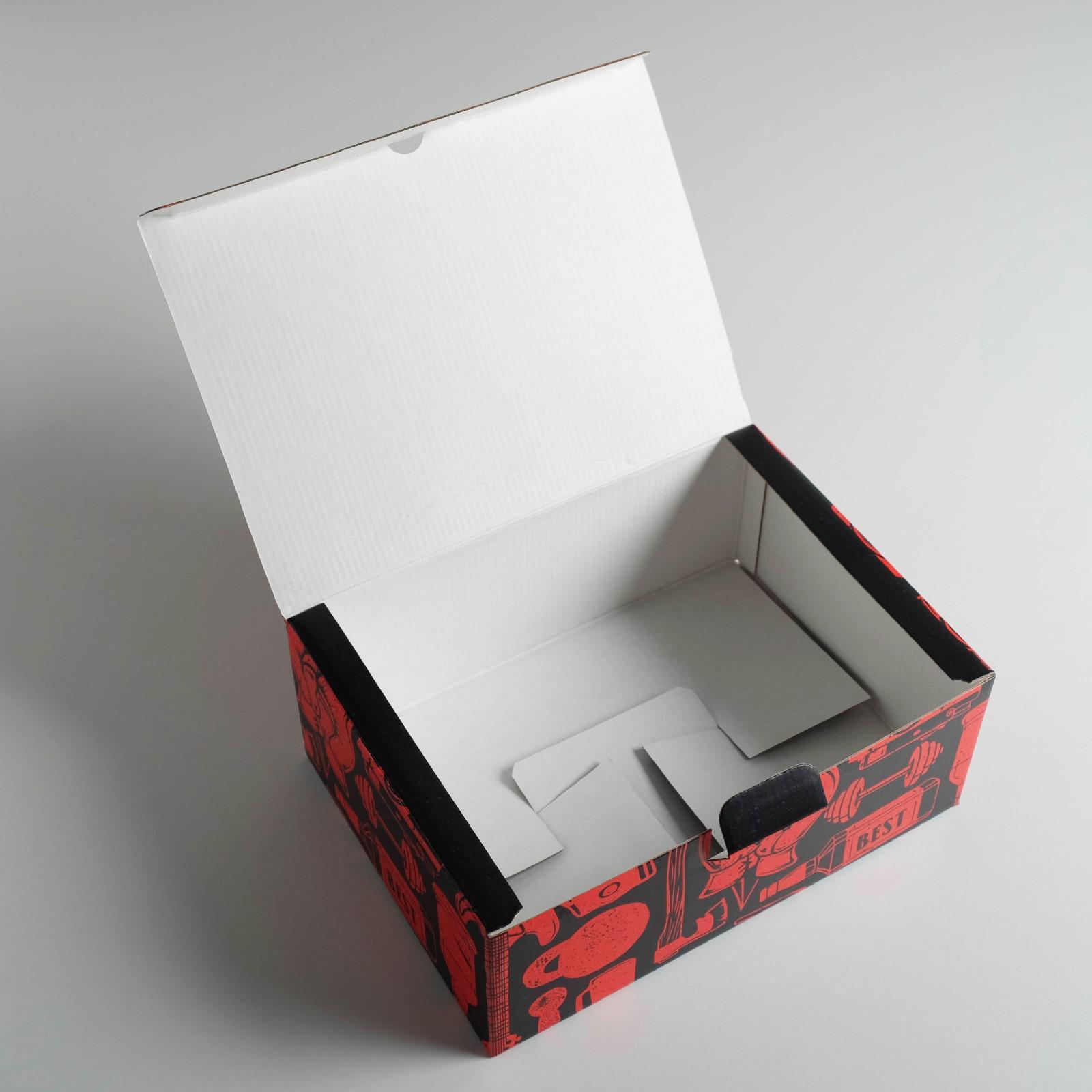 Коробка‒пенал "Лучшему мужчине", 26×19×10 см. Фото N3