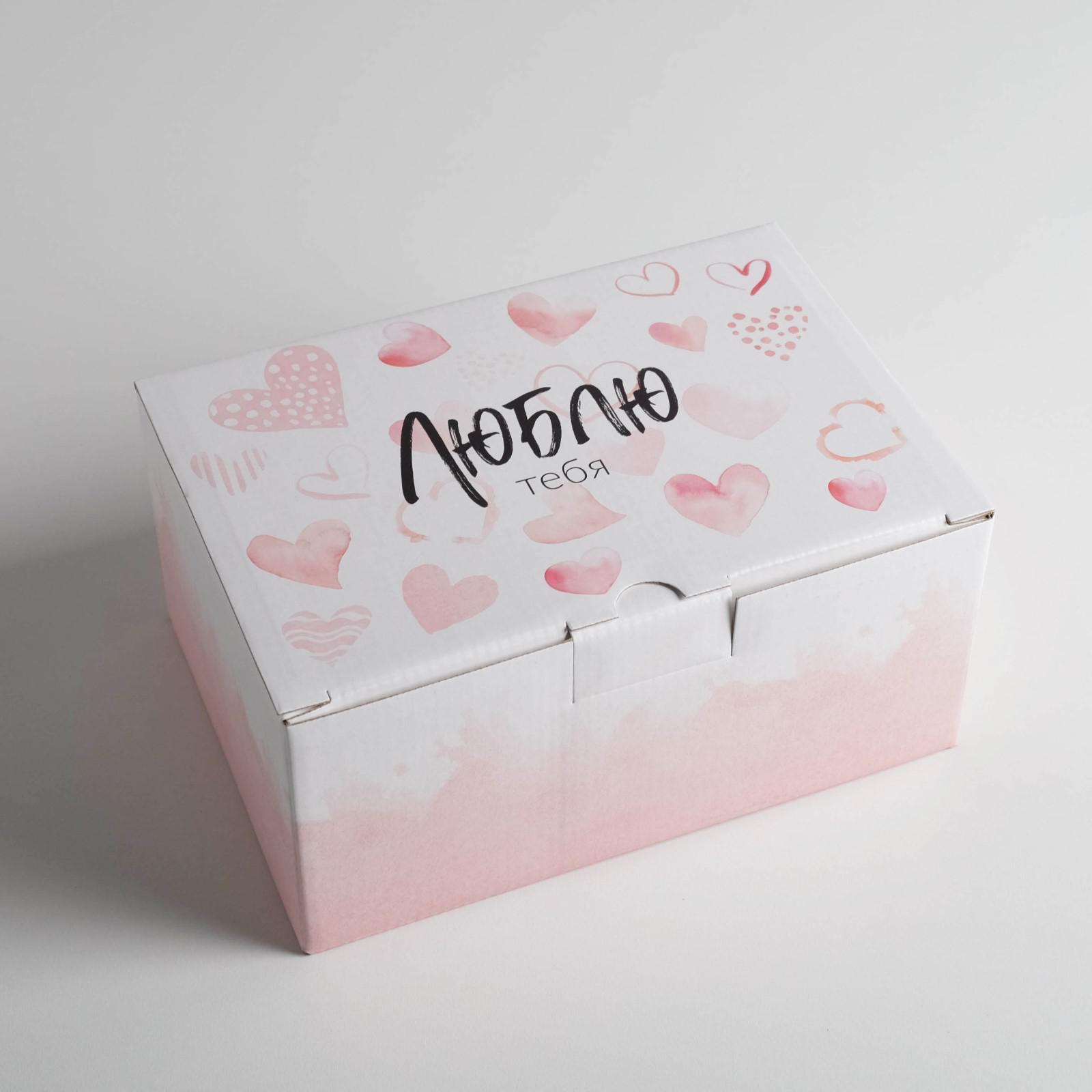 Коробка‒пенал "Люблю тебя", 22×15×10 см. Фото N2